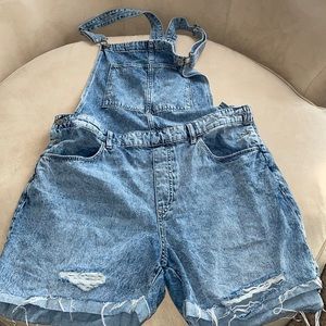 Denim overalls